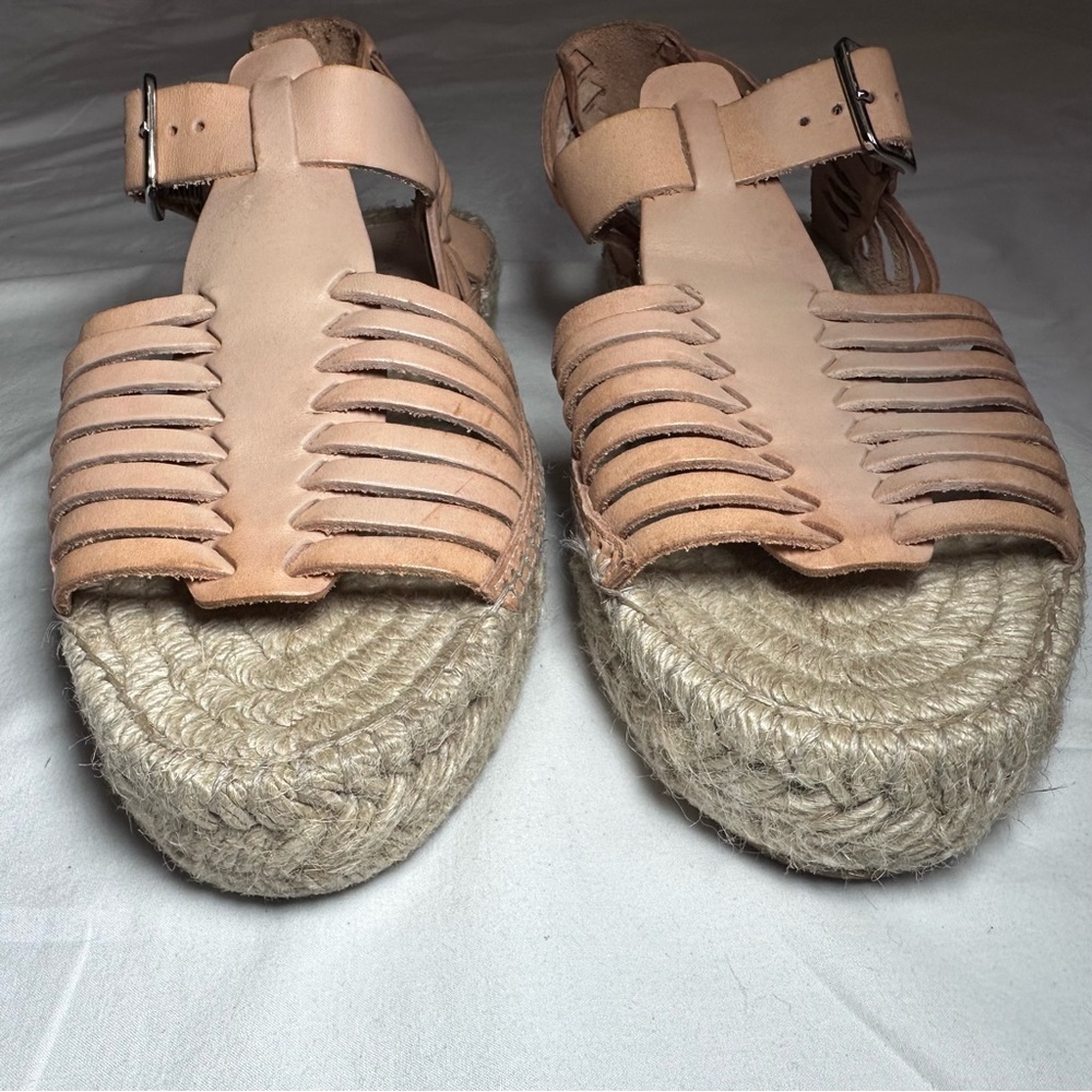 Loeffler Randall | Leather Espadrille Platform Sandals | 10B - Picture 11 of 16
